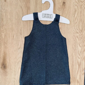 Robe FRAMBOISE gris chiné - 24 mois