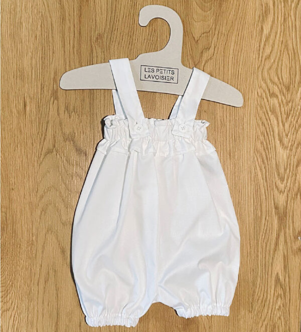 Salopette BERENICE blanc - 12 mois
