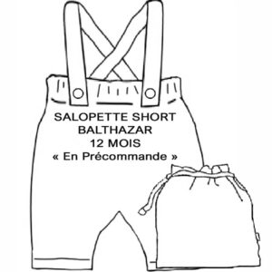Salopette short BALTHAZAR - 12 mois