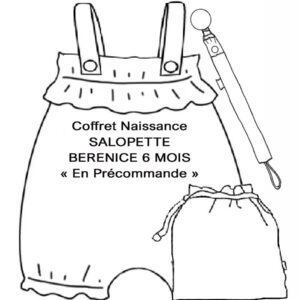 Coffret Naissance Salopette BERENICE - 6 mois