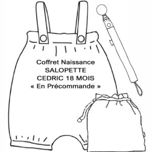 Coffret Naissance Salopette CEDRIC - 18 mois
