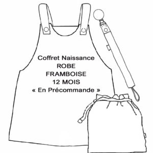 Coffret Naissance Robe FRAMBOISE - 12 mois