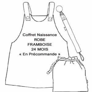 Coffret Naissance Robe FRAMBOISE - 24 mois