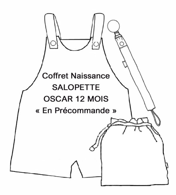 Coffret Naissance Salopette OSCAR - 12 mois