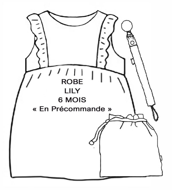 Coffret Naissance Robe LILY - 6 mois